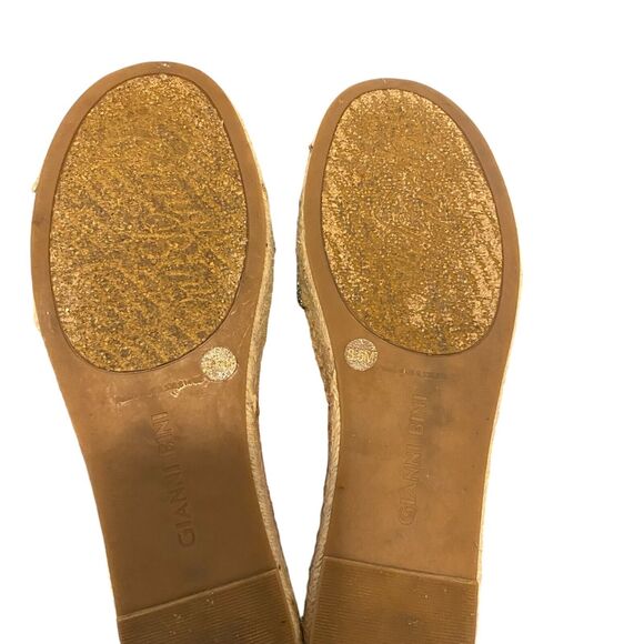 Gianni Bini Tyyla Rainbow Rhinestone Embellished Platforms Sz 8.5 Festival Boho - Picture 11 of 13